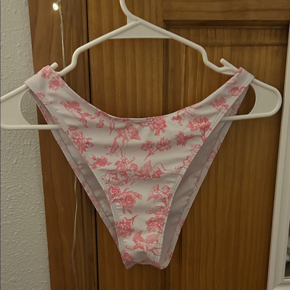 Pink Floral Bikini Bottom